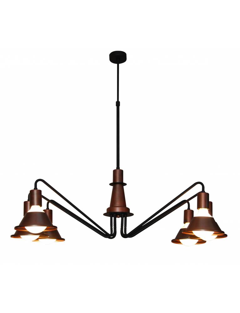 HL-3521-6 EMILY OLD COPPER & BLACK PENDANT 