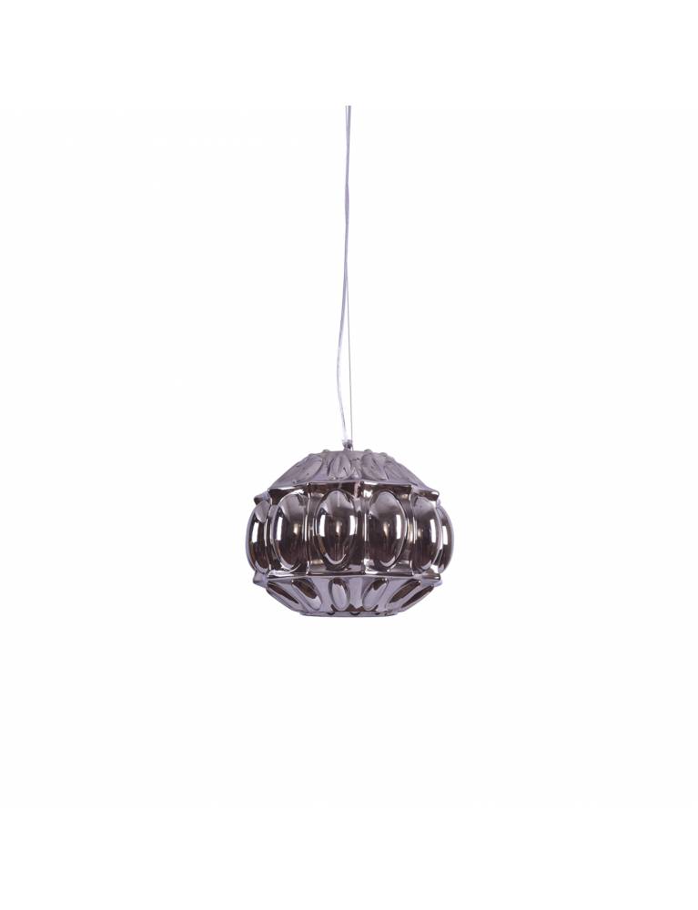 SE4344-01 NADIA PENDANT SMOKE GLASS E4