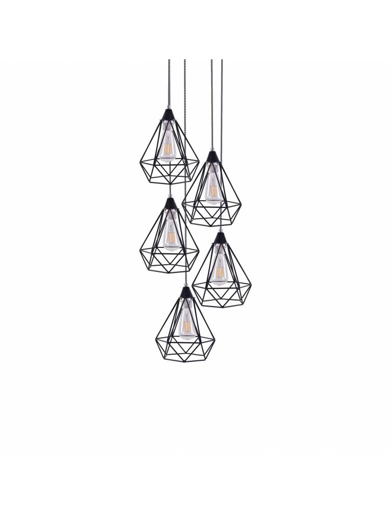 SE148-19-5 MILA PENDANT LAMP BLACK METAL+