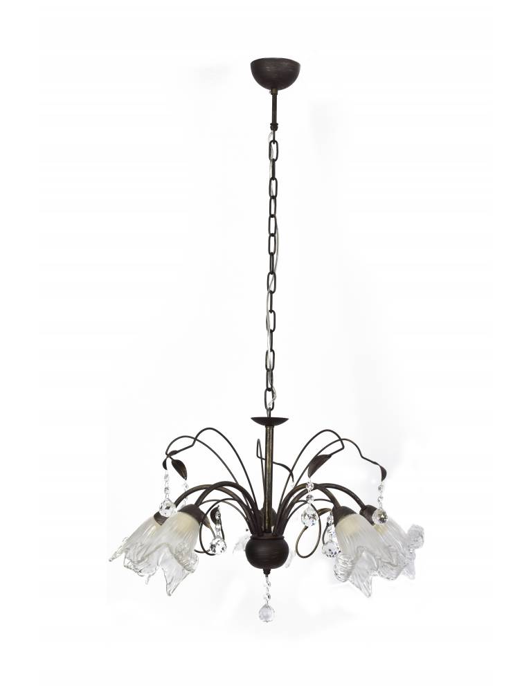 1017-5P MEMO BRONZE PATINA PENDANT LAMP Γ2