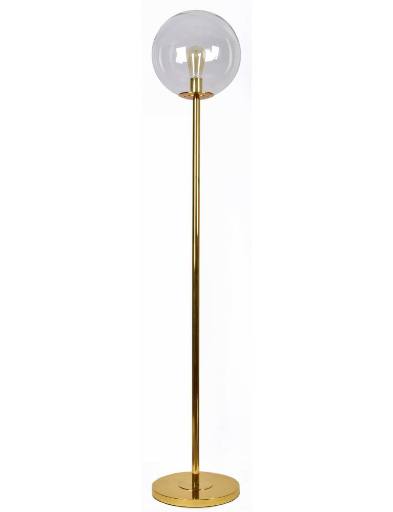 SE 3000-1 GOLD FLOOR LAMP GLOBE CLEAR