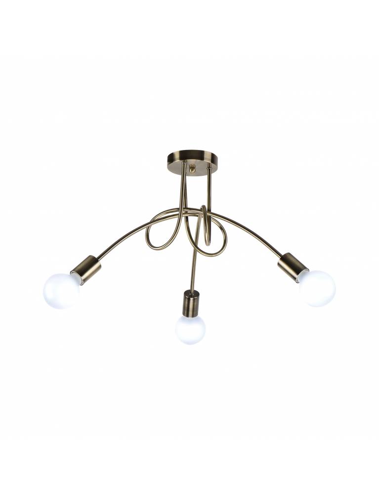 KQ 2627/3 QUIRKY ANTIQUE BRONZE CEILING LAMP