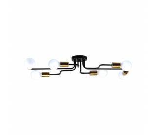 KQ 2633/6 MILES BLACK AND BRASS GOLD CEILING LAMP Δ4