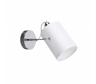 KQ 2654/1 SHIRO CHROME AND WHITE WALL LAMP Δ4