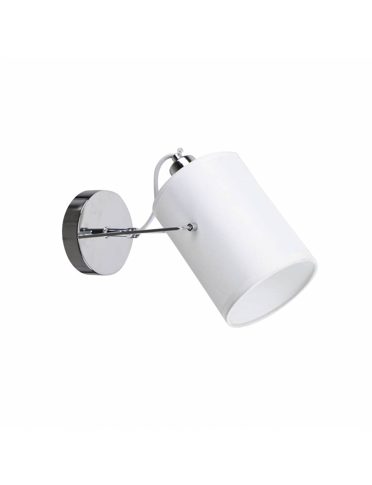 KQ 2654/1 SHIRO CHROME AND WHITE WALL LAMP Δ4