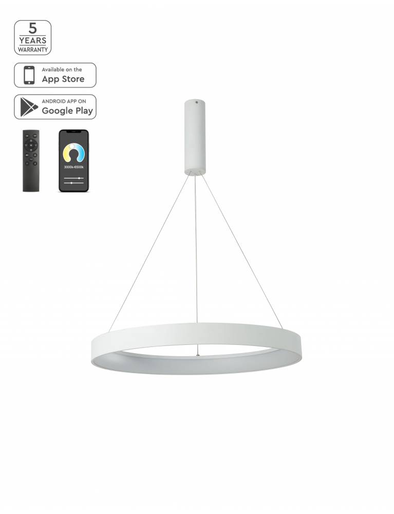 SE LED SMART 60 AMAYA PENDANT WHITE