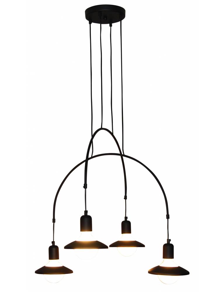 HL-3528-4 EVERDINA BLACK PENDANT