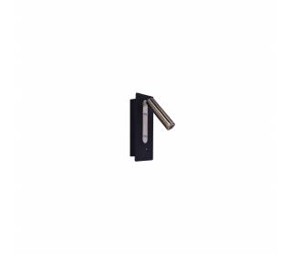 SE 129-1AB CRUZ WALL LAMP BLACK AND BRONZE A1+A4