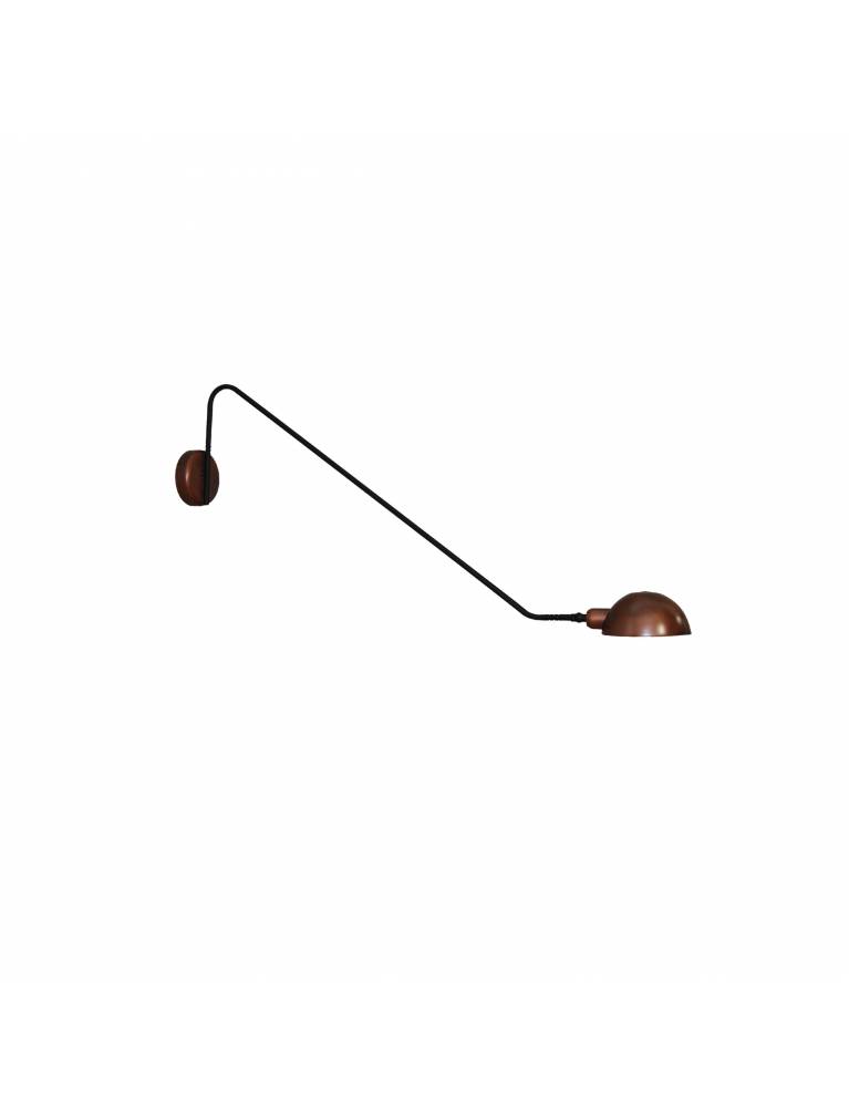 HL-3547-1 L MASON OLD COPPER & BLACK WALL LAMP