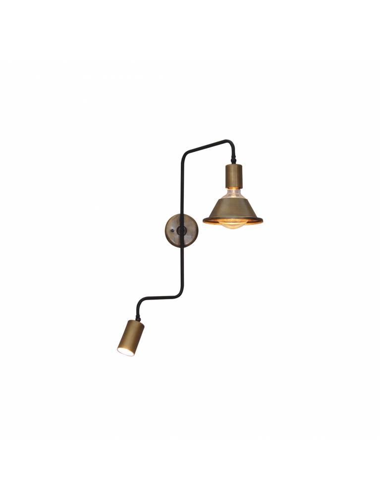 HL-3555-2L CALLIE OLD BRONZE & BLACK WALL LAMP