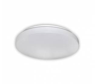 LED ΠΛΑΦΟΝΙΕΡΑ PC ΣΤΡΟΓΓΥΛΗ Φ257mm 15W 4000Κ IP20 ΛΕΥΚΗ