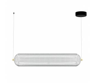 Φωτιστικό Κρεμαστό Ράγα Led 80W 4000K Χρυσό 80x15x120cm