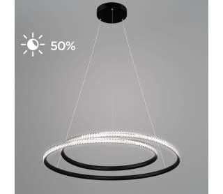 Φωτιστικό Κρεμαστό Brilliant Led 56W Μαύρο Φ60x120cm