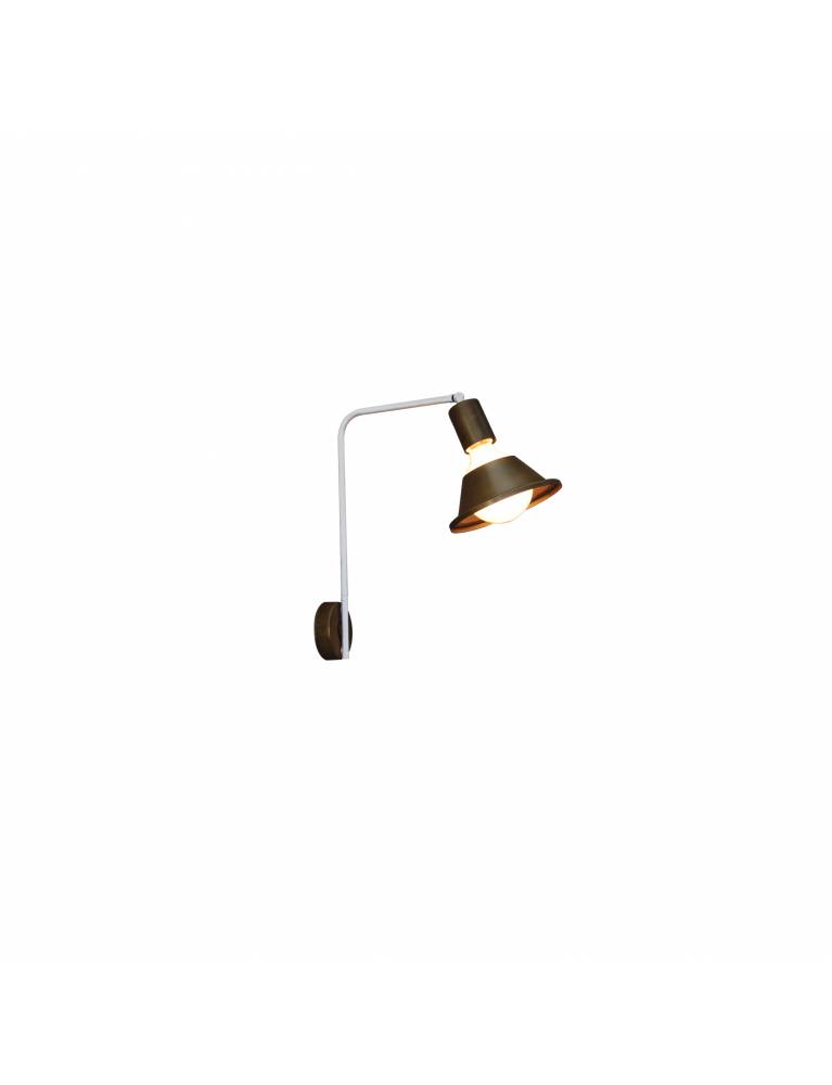 HL-3546-1 XAVIER OLD BRONZE & WHITE WALL LAMP