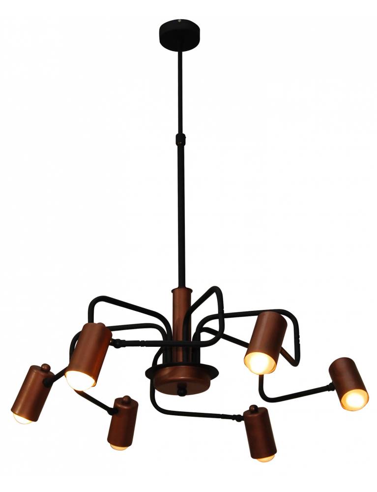 HL-3522-6 HANNAH OLD COPPER & BLACK PENDANT