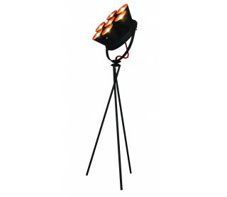 HL-3578-7F BRANDON BLACK & MAT COPPER FLOOR LAMP