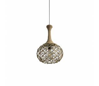 HM7 REP PENDANT LAMP BLACK METAL & ROPE Z3