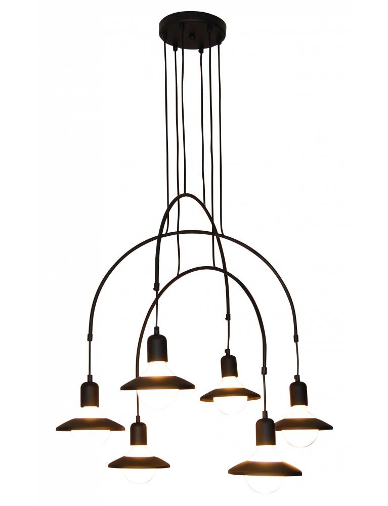 HL-3528-6 EVERDINA BLACK PENDANT 