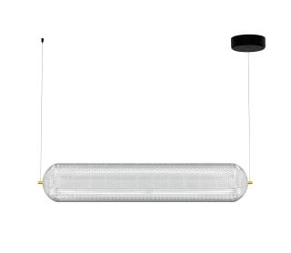 Φωτιστικό Κρεμαστό Ράγα Led 80W 4000K Χρυσό 80x15x120cm