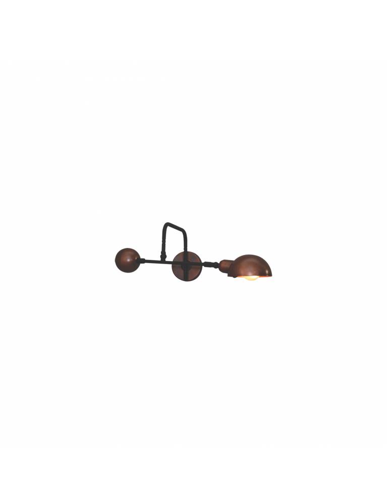 HL-3539-1 S OLIVER OLD COPPER & BLACK WALL LAMP