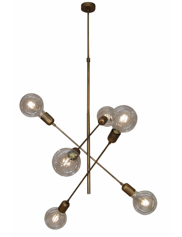 HL-3524-6 ERIC OLD BRONZE & WHITE PENDANT