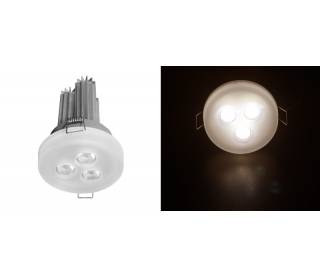 ΦΩΤ ΓΥΑΛΙ OΠΑΛΙΝΑ ΧΩΝ LED ΙΣΧΥΟΣ 3x3W 30° ΧΩΡΙΣ ΤΡΟΦ ΘΕΡΜΟ