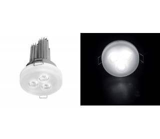 ΦΩΤ ΓΥΑΛΙ ΟΠΑΛΙΝΑ ΧΩΝ LED ΙΣΧΥΟΣ 3x3W 30° ΧΩΡΙΣ ΤΡΟΦ ΨΥΧΡΟ