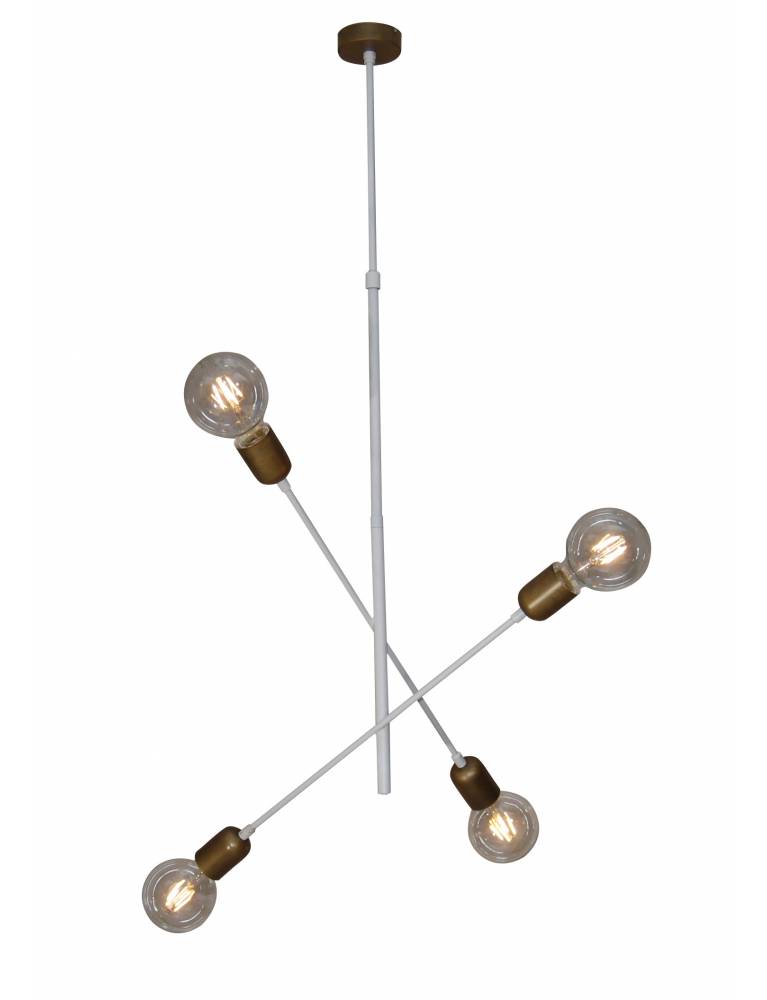 HL-3524-4 ERIC OLD BRONZE & WHITE PENDANT