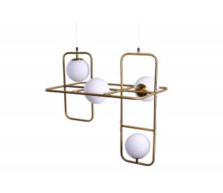 SE 133-4PL ATHEN PENDANT BRUSHED BRASS Γ4