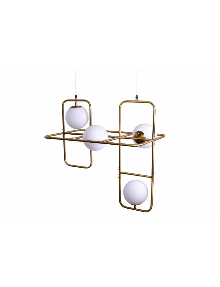 SE 133-4PL ATHEN PENDANT BRUSHED BRASS Γ4