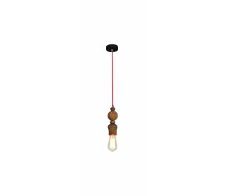 HL-026R-1 MELODY AGED WOOD PENDANT