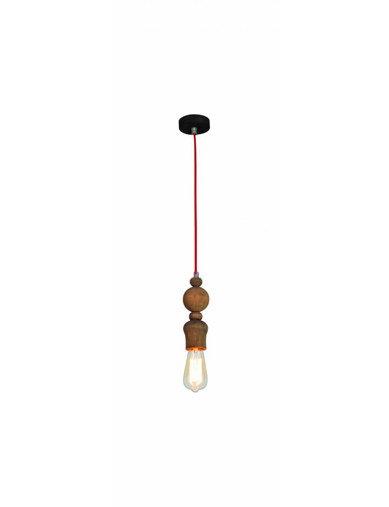 HL-026R-1 MELODY AGED WOOD PENDANT