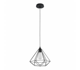 SE21-BL-33 MILA BLACK METAL GRID PENDANT Δ3