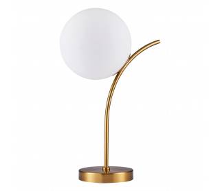 SE21-GM-25 SCEPTRE GOLD MATT TABLE LAMP OPAL GLASS Γ3