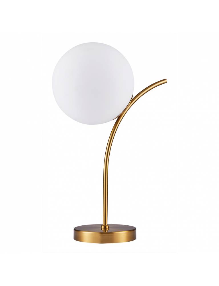 SE21-GM-25 SCEPTRE GOLD MATT TABLE LAMP OPAL GLASS Γ3