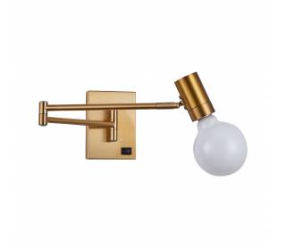 SE21-GM-52 ADEPT GOLD MATT WALL LAMP B3