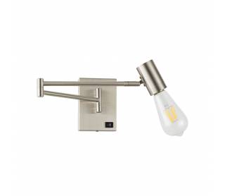 SE21-NM-52 ADEPT NICKEL MATT WALL LAMP Β3