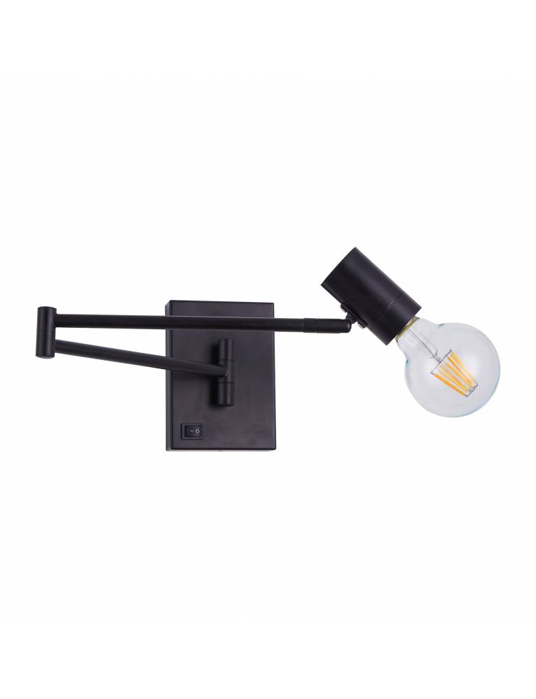 SE21-BL-52 ADEPT BLACK WALL LAMP B3