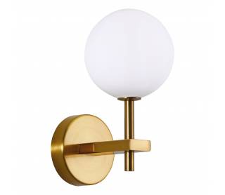 SE21-GM-16 ROYALE GOLD MATT OPAL GLASS WALL LAMP Β1