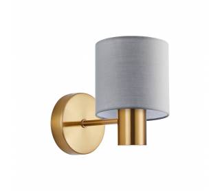 SE21-GM-16-SH2 GOLD MATT WALL LAMP GREY SHADE+