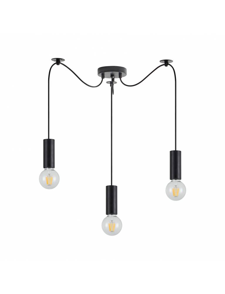 SE21-BL-4-BL3 ADEPT TUBE Black Pendant+