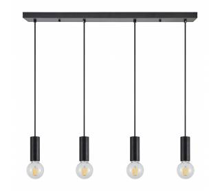 SE21-BL-4-4BL ADEPT TUBE Black Pendant+