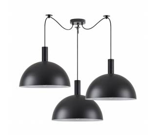 SE21-BL-4-BL3-MS40 ADEPT TUBE Black Metal Shade Pendant+