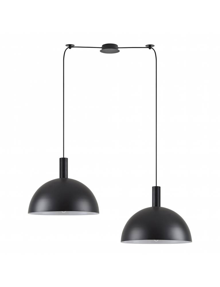 SE21-BL-4-BL2-MS40 ADEPT TUBE Black Metal Shade Pendant+