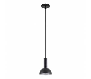 SE21-BL-4-MS3 ADEPT TUBE Black Pendant Black Metal Shade+