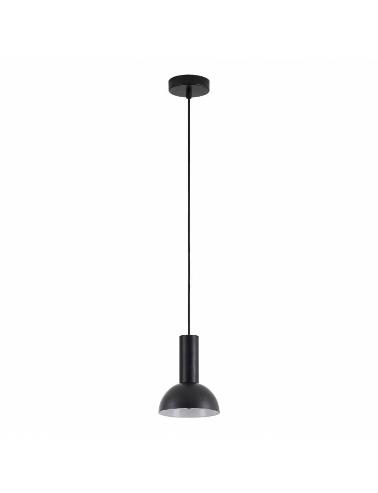 SE21-BL-4-MS3 ADEPT TUBE Black Pendant Black Metal Shade+