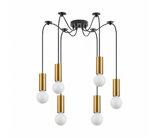 SE21-GM-4-BL6 ADEPT TUBE Gold Matt Pendant+