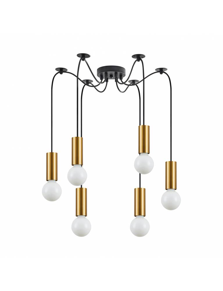 SE21-GM-4-BL6 ADEPT TUBE Gold Matt Pendant+