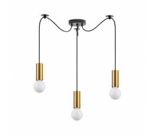 SE21-GM-4-BL3 ADEPT TUBE Gold Matt Pendant+