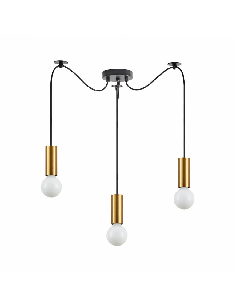 SE21-GM-4-BL3 ADEPT TUBE Gold Matt Pendant+